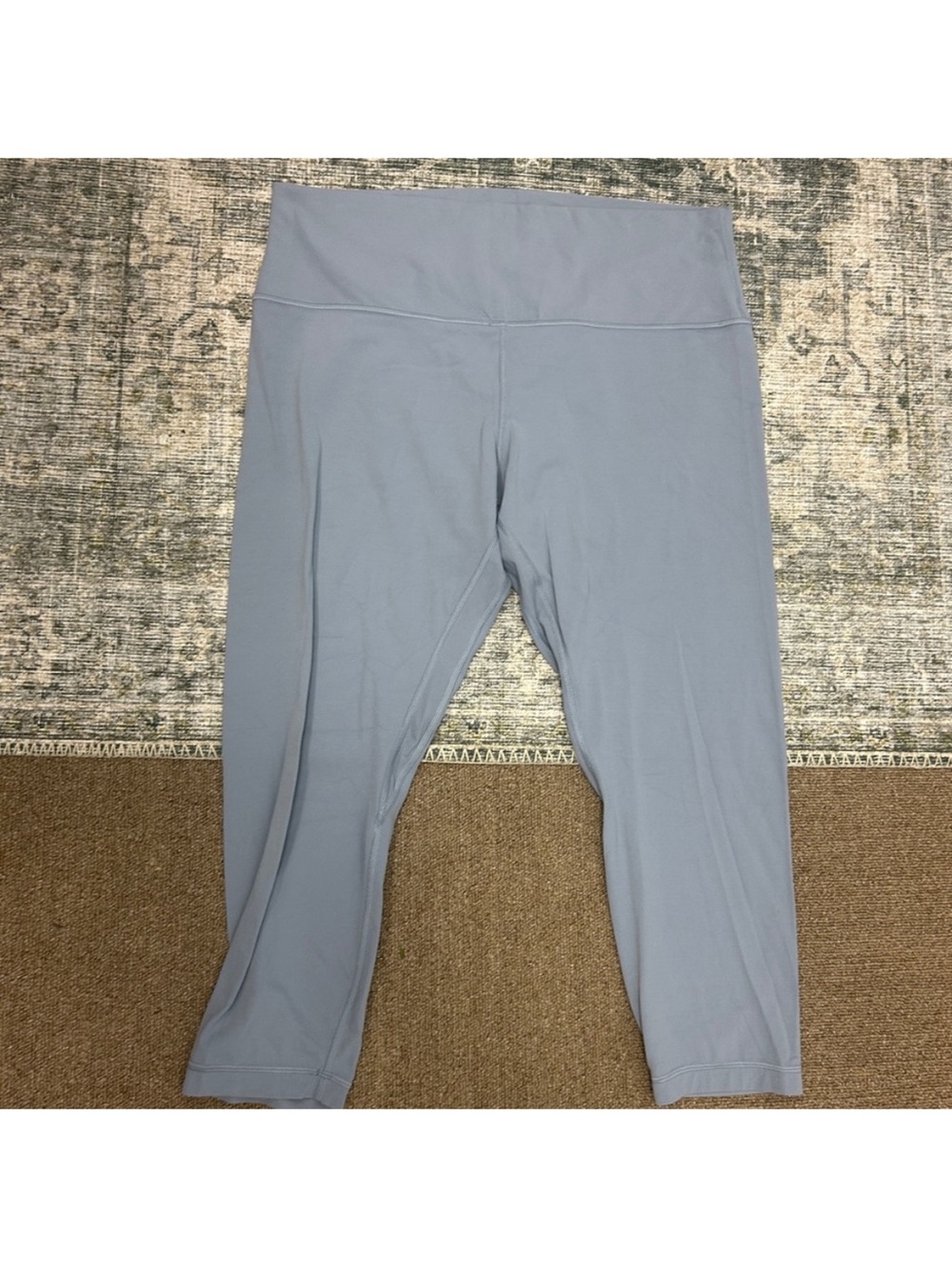 Lululemon Align Crop Leggings Sky Blue High Rise Yoga Athletic Women’s